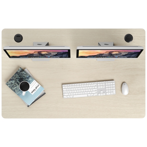 Costway Universal Tabletop for Standard & Standing Desk Frame Natural