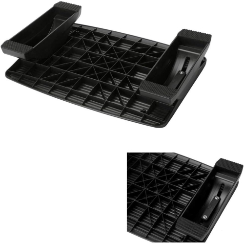 Moustache Adjustable Foot Rest Under Desk, Ergonomic Footrest Support with Massage for Home Office