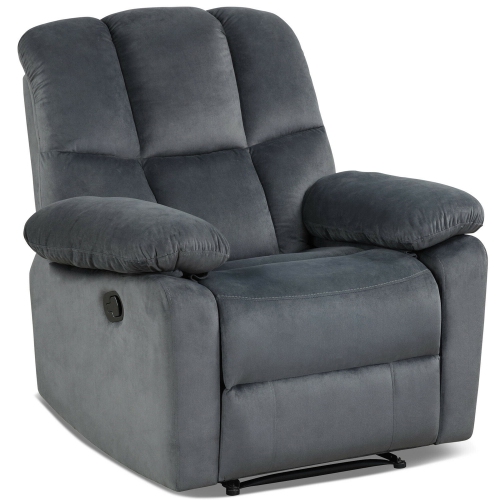 Gymax Recliner Chair Single Sofa Lounger Home Theater Seating w/Footrest