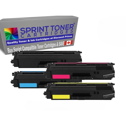 Compatible Brother TN436 Set HIGH YIELD Toner Cartridges Superior Quality 4 Colour Pack, Canadian Company