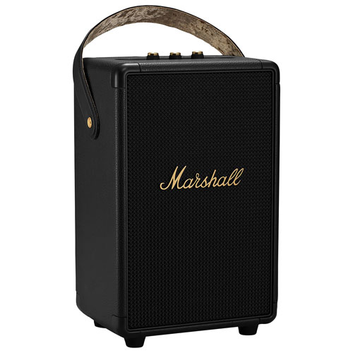 Marshall Tufton Splashproof Bluetooth Wireless Speaker - Black/Brass