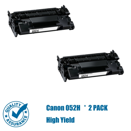 Printer Pro™ 2 Pack Canon 052H/Canon-052H/canon052h/Canon052 High Page Yield Compatible Black Toner Cartridge-Canon Printer ImageClass