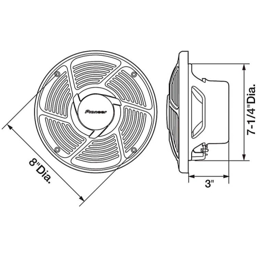 Pioneer TS-MR2040 Nautica Series 8