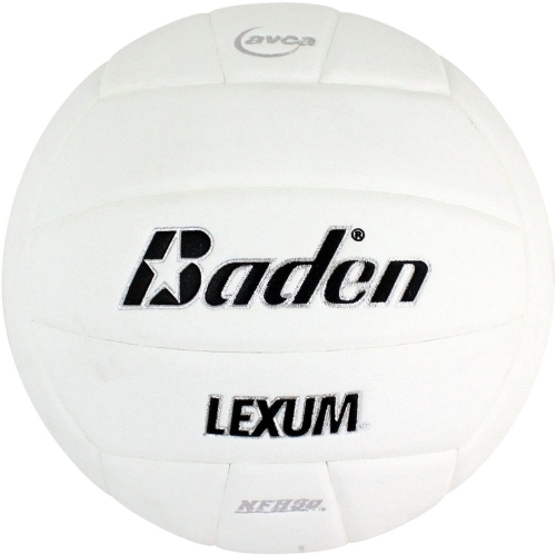 BADEN  Lexum Indoor Microfiber Volleyball - Official Nfhs Approved Game Ball In White
