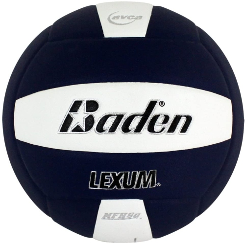 BADEN  Lexum Indoor Microfiber Volleyball - Official Nfhs Approved Game Ball, Navy/white