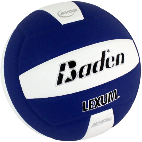 Baden LEXUM Indoor Microfiber Volleyball - Official NFHS Approved Game Ball, Royal Blue/White