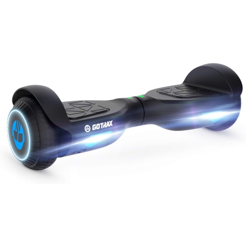 GOTRAX Edge Hoverboard with LED 6.5 inch Wheels, UL2272 Certified, 25.2V 2.6Ah Big Capacity Lithium-Ion Battery, Dual 200W Motor up to 10km/h(Black)