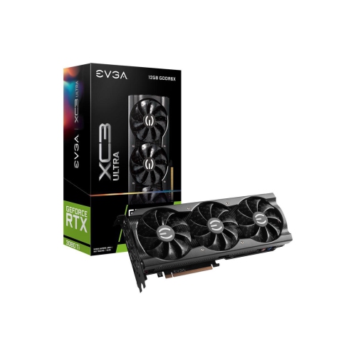 EVGA – Carte graphique GeForce RTX 3080 TI FTW3 Ultra Gaming, 12G-P5-3967-KR, mémoire GDDR6X de 12 Go, technologie iCX3, DEL ARGB,Plaque arrière en