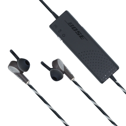 Remis à neuf - Écouteurs bouton à suppression du bruit QuietComfort 20 de Bose avec micro - Gris