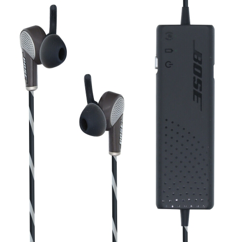 Remis à neuf - Écouteurs bouton à suppression du bruit QuietComfort 20 de Bose avec micro - Gris