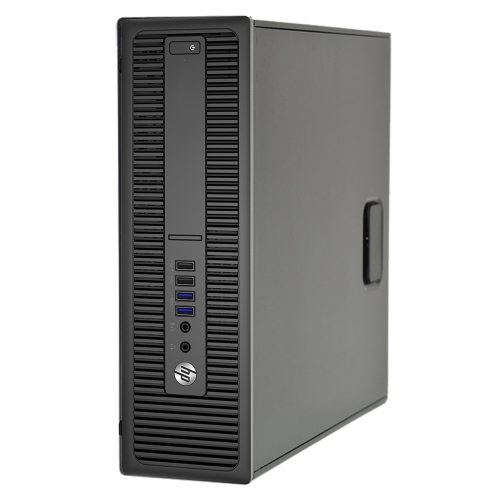 HP EliteDesk 800 G2 Small Form Factor Desktop - Intel Core i5-6500, 8GB Memory, 1TB SSD, Win 10 Home + NVIDIA GT 1030, Keyboard & Mouse Included by HP - Refurbished condition - Image 2