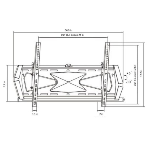 Anti-Theft Tilting TV Wall Mount