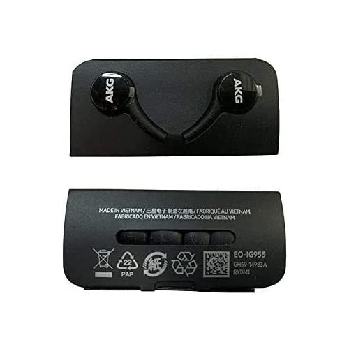 |HWS| Écouteurs stéréo à connecteur USB-C AKG casque d’écoute et micro pour S10 S20 Note 8 9 plus Samsung S9, noir