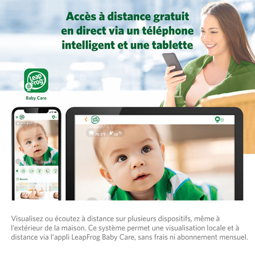 LeapFrog 5" Video Wi-Fi Baby Monitor with Night Vision, Zoom & 2-Way Audio