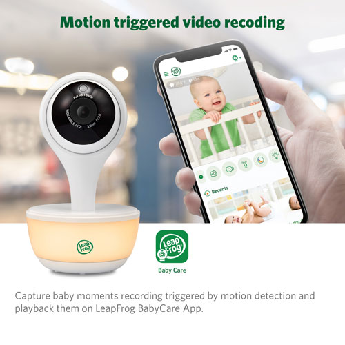 LeapFrog 5" Video Wi-Fi Baby Monitor with 2 Cameras, Night Vision, Zoom & 2-Way Audio (LF815-2HD)