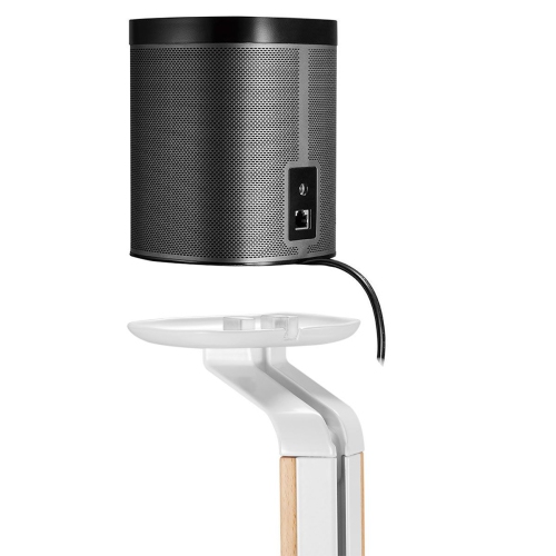 Boost Industries SB-62F-WH Floor Speaker Stands with Hardwood Column for SONOS® ONE, SONOS® ONE SL and SONOS Play:1