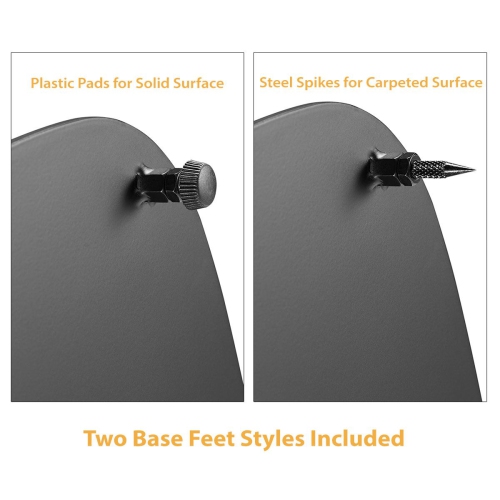 Boost Industries – supports de haut-parleurs de plancher SB-62F-WH avec colonne en bois dur pour SONOS® ONE, SONOS® ONE SL et SONOS Play:1