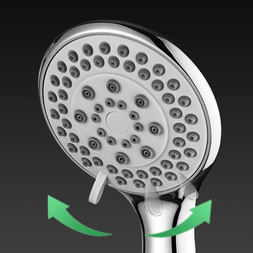 ISTAR High Pressure 5 Spray Setting Handheld Shower Head Showerhead 4.1" Chrome Face