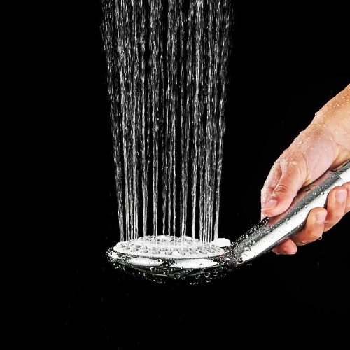ISTAR High Pressure 5 Spray Setting Handheld Shower Head Showerhead 4.1" Chrome Face