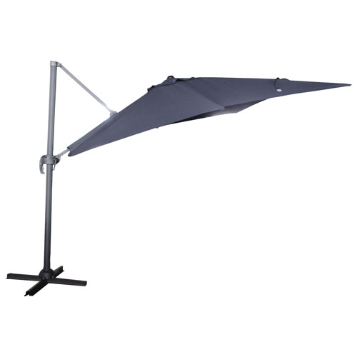 MyPatio Roman 10 ft. Square Offset Patio Umbrella - Navy