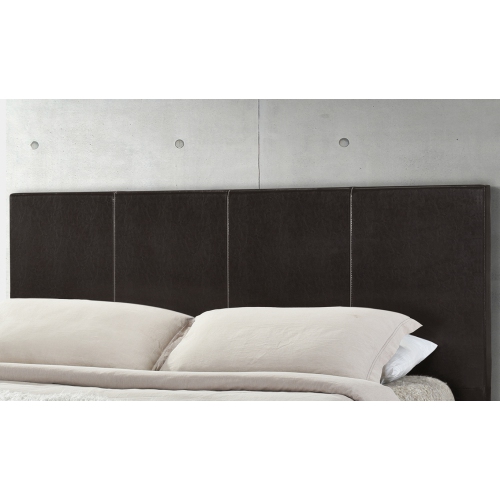 Espresso Uptown PU Upholstered Double Size Platform Bed