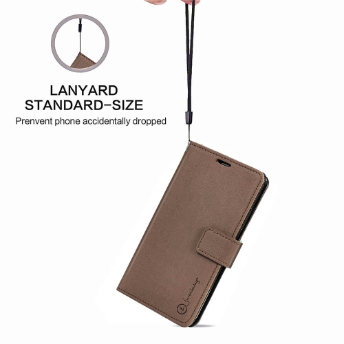 Étui à rabat de protection Folio de Juvenililway pour iPhone 12 Mini 2020 d’Apple - Brun