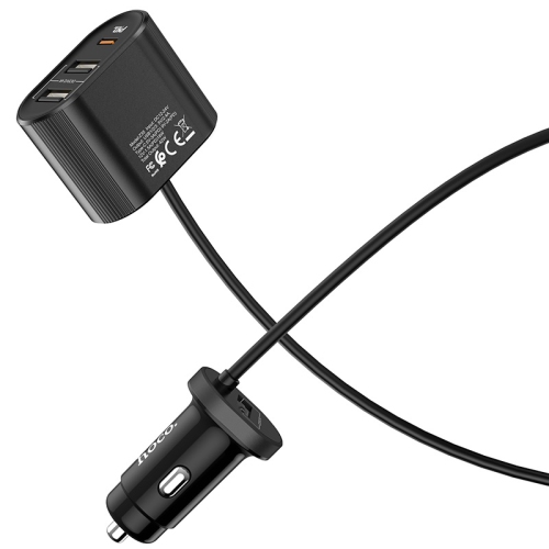 TopSave Z35 Companheiro 3 USB et chargeur de voiture de sortie Type-C Indicateur LED support PD3.0, QC3.0 / QC2.0, pour Samsung AFC, pour Huawei FCP,