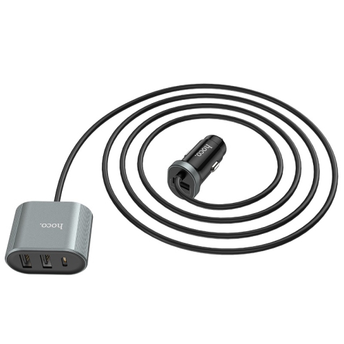 TopSave Z35 Companheiro 3 USB et chargeur de voiture de sortie Type-C Indicateur LED support PD3.0, QC3.0 / QC2.0, pour Samsung AFC, pour Huawei FCP,