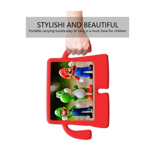 Étui pour enfants XCRS pour Apple iPad 9.7 po 6e gén./iPad 5e gén. (2017)/iPad Air 2/Air léger, housse compatible avec les poignées, étui en mousse