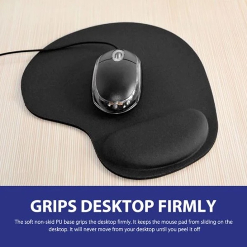 ISTAR Ergonomic Memory Foam Mouse Pad Wrist Rest Support Wrist Cushion Support – Lightweight Rest Mousepad for Mouse, Pain Relief, at Home or Work
