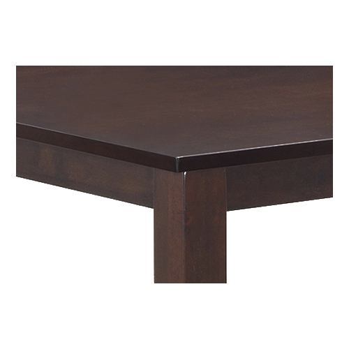 Table de salle à manger rectangulaire universelle longue en bois massif expresso