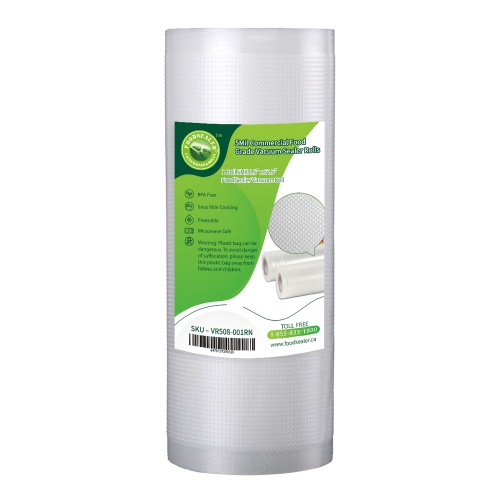 1 Roll 8.5” x 52.5Ft FoodSealer 5Mil Commercial Food Grade Vacuum Sealer Bag for your Cabela Sealer, FoodSaver Vacuum Sealer, Seal-A-Meal, VacMaster