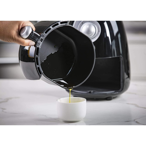 Modernhome CAAB-847 2.1Qt Compact Air Fryer with Recipe Book - Black