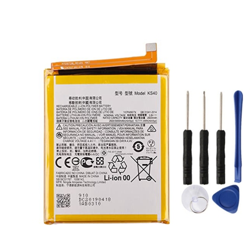 CSMART  Replacement Battery & Repair Tools Compatible for Motorola Moto E6 Play Xt2029, Ks40