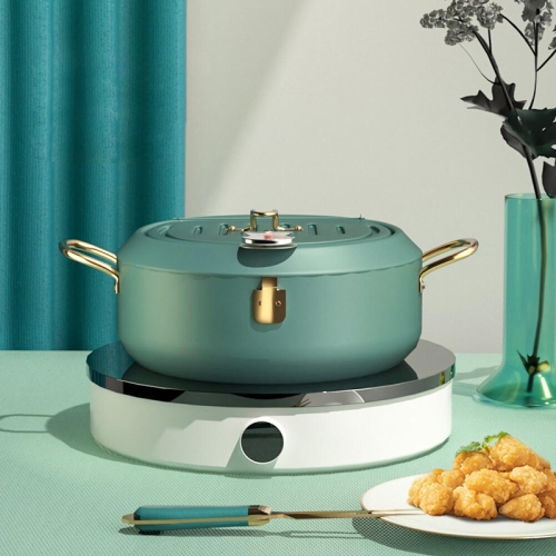 Friteuse de 3,5 l avec thermomètre, couvercle et égouttoir à huile