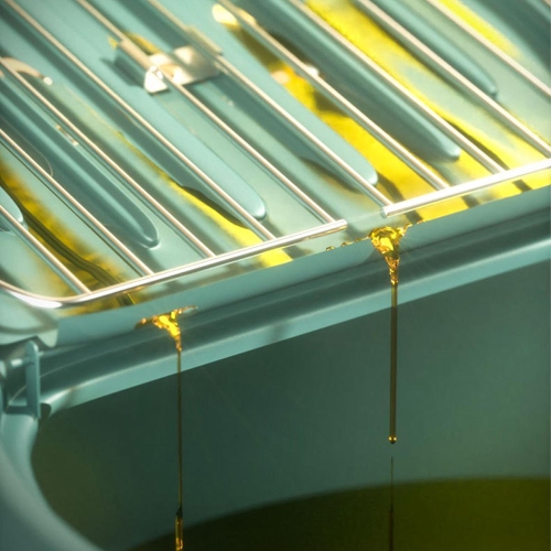 Friteuse de 3,5 l avec thermomètre, couvercle et égouttoir à huile