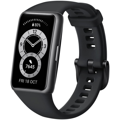 Image 1 of 9.. HUAWEI Band 6: Health & Fitness Activity Tracker - Heart Rate & SpO2 Monitor, 96 Workout Modes, 2-Wk Battery, Fast Charge, Sleep Tracking, FullView