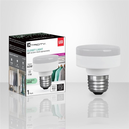 Xtricity - LED Closet Bulb, 11W, E26 Base, 4000K Cool White