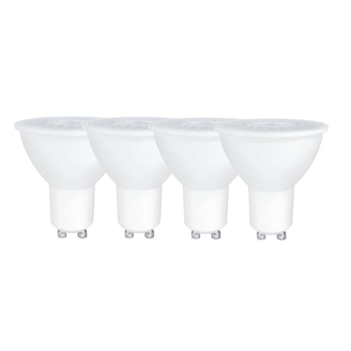 Xtricity - Set of 4 Dimmable Energy Saving LED Bulbs, 7W, GU10 Base, 3000K Soft White