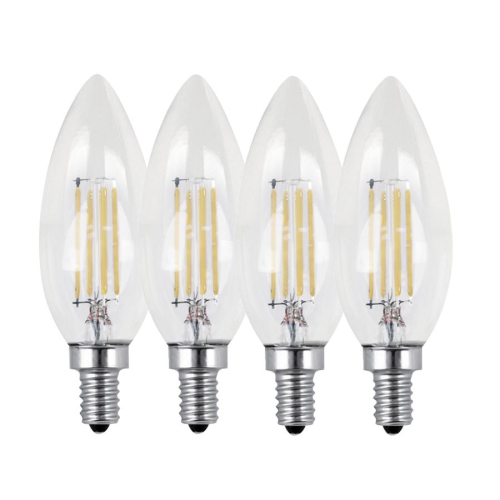 XTRICITY  - Set Of 4 Dimmable Energy Saving Led Bulbs, 3.5W, E12 Base, 3000K Soft In White
