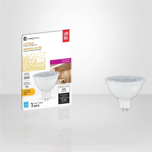 Xtricity - Dimmable Energy Saving LED Bulb, 7W, GU5.3 Bi-pin Base, 3000K Soft White