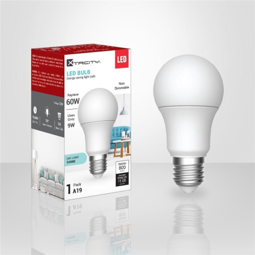 Xtricity - Energy Saving LED Bulb, 9W, E26 Base, 5000K Daylight