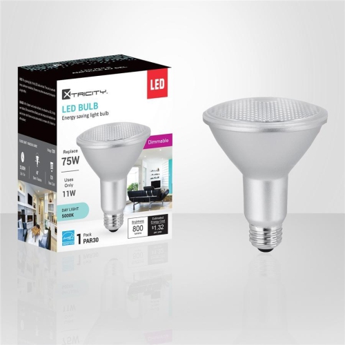 Xtricity - Dimmable Energy Saving LED Bulb, 11W, E26 Base, 5000K Daylight