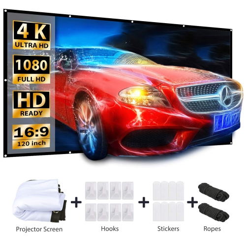 Vankyo - Projector Screen 120 inches 16:9 Portable -Wall Mounted