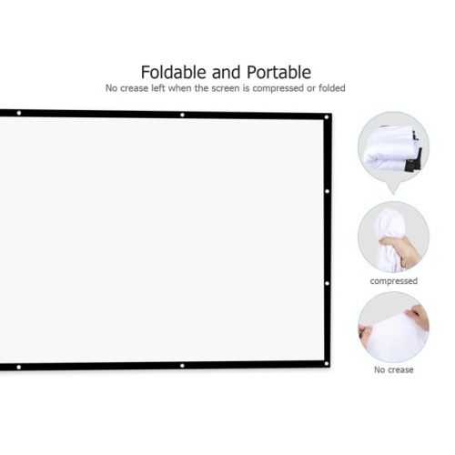 Vankyo – écran de projection portatif 16:9 de 120 po, fixé au mur