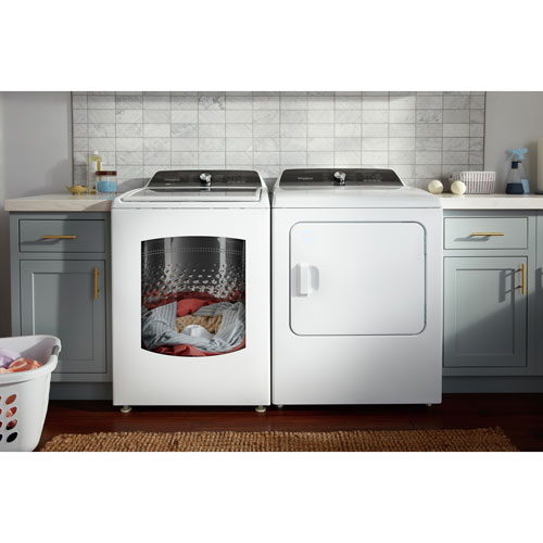 Whirlpool 5.4 Cu. Ft. High Efficiency Top Load Washer (WTW5057LW) - White
