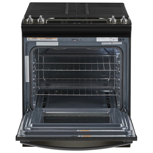 Whirlpool 30" 5.0 Cu. Ft. Self-Clean Slide-In Gas Range - Black Stainless