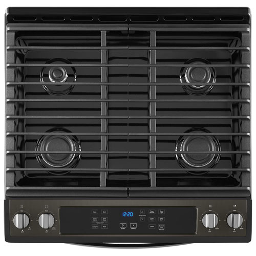 Whirlpool 30" 5.0 Cu. Ft. Self-Clean Slide-In Gas Range - Black Stainless