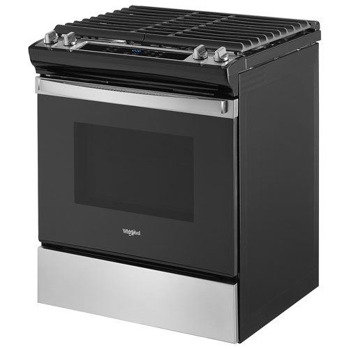 Whirlpool 30" 5.0 Cu. Ft. Self-Clean Slide-In Gas Range - Stainless Steel