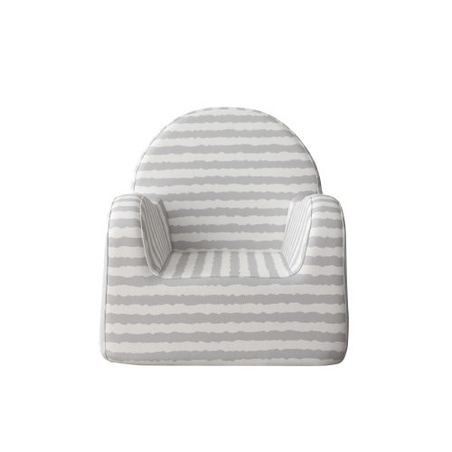 Baby Care Soffkin Leather Luxury - kids sofa - Grey Stripes